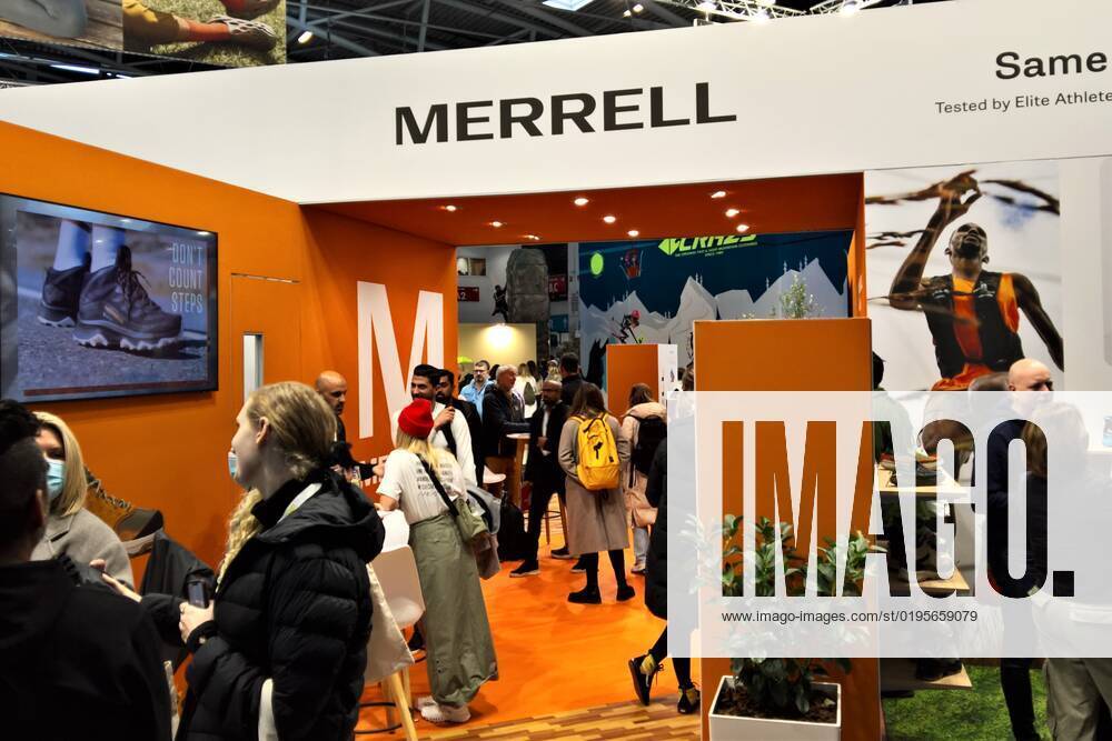 Booth Merrell Outdoor Shoes at ISPO 2022 International Trade Fair for