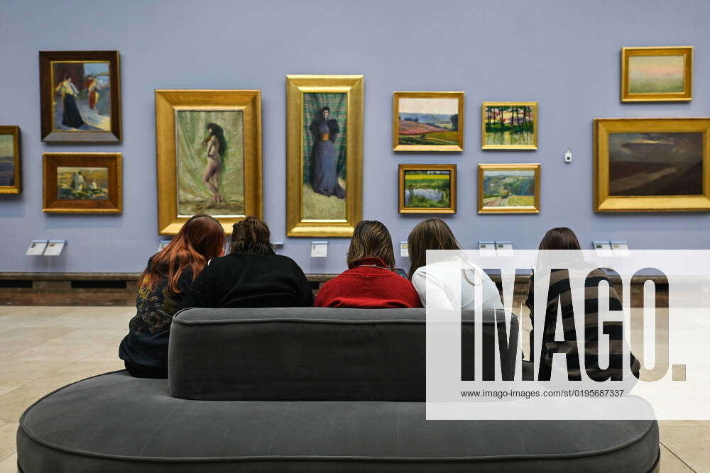 Daily Life In Krakow A group of students seen inside the Sukiennice