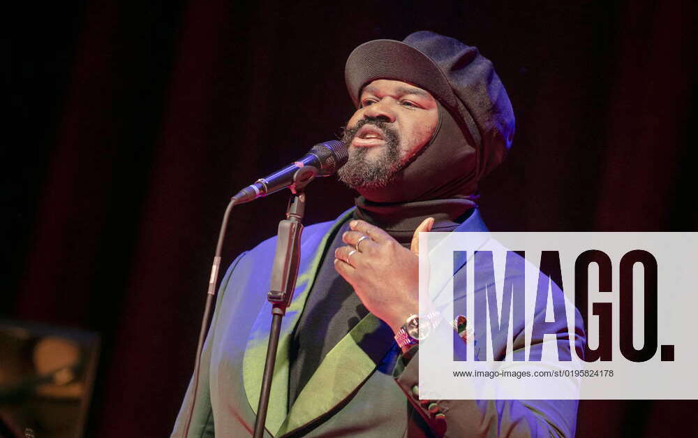 Performance of singer Gregory Porter 51 with his band and the program