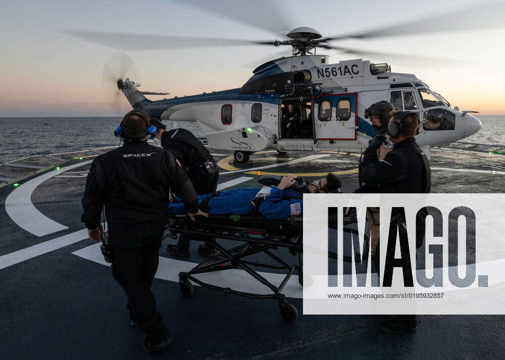 Nasas Spacex Crew 4 Splashdown Nasa Astronaut Jessica Watkins Is Helped Aboard A Helicopter On The 1156