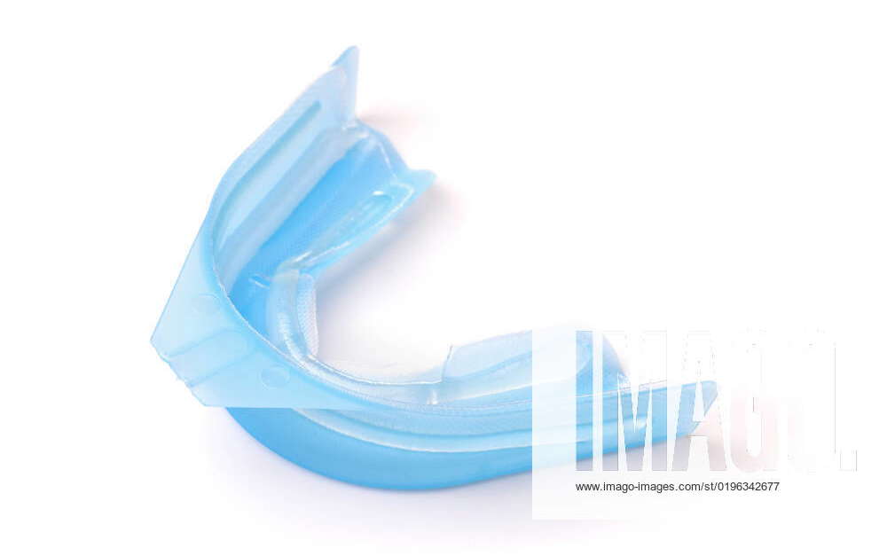 Disposable dental fluoride gel tray Disposable dental fluoride gel tray isolated on white