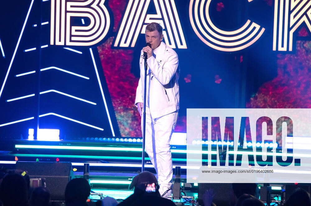 Nick Carter of Backstreet Boys performs onstage at the iHeartRadio