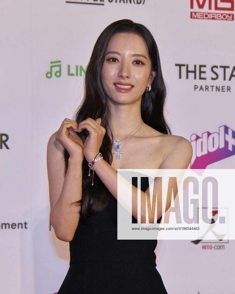 Member of k-pop group WJSN, singer BONA attends the red carpet