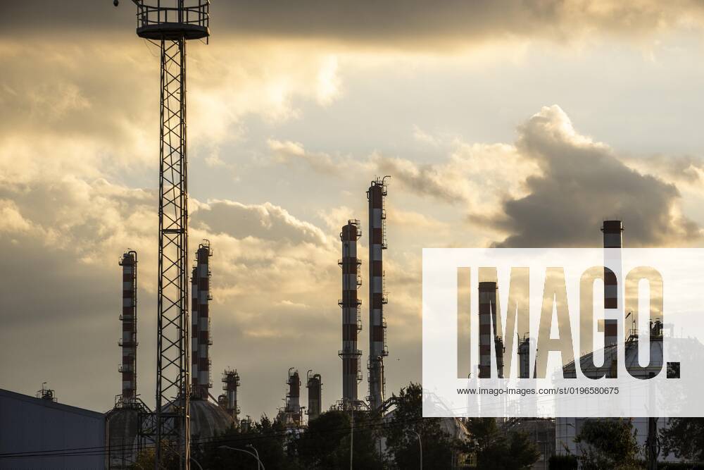 Industry landscape with Refinery and petrochemical plant in Tarragona