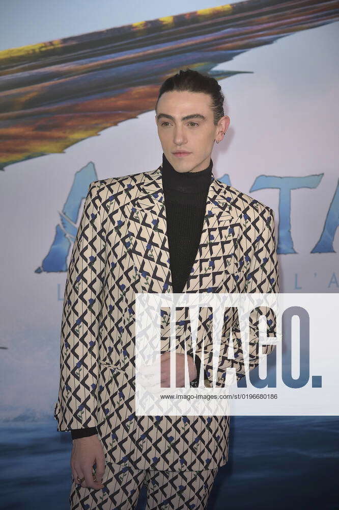 Italian singer Michele Bravi attends the Italian premiere of the