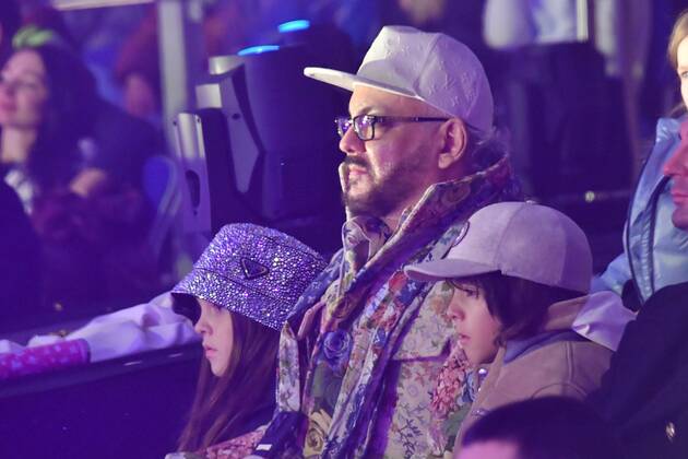 Moscow. The singer Philip Kirkorov with children Alla-Victoria and ...