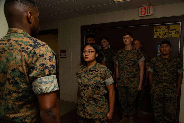 U.S. Marine Corps Pfc. Rycen Yaban, a Center for Naval Aviation ...