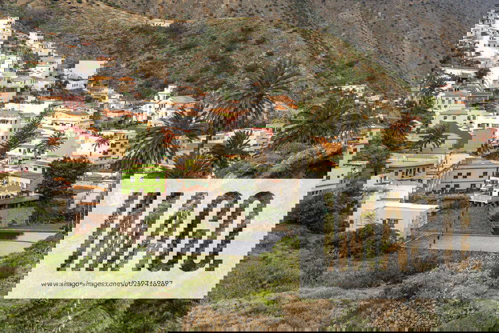 Vallehermoso cityscape Vallehermoso, La Gomera, Canary Islands, Spain