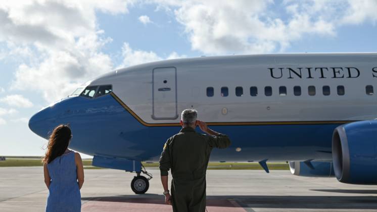 U.S. Air Force Brig. Gen. Jeremy Sloane, commander of the 36th Wing ...