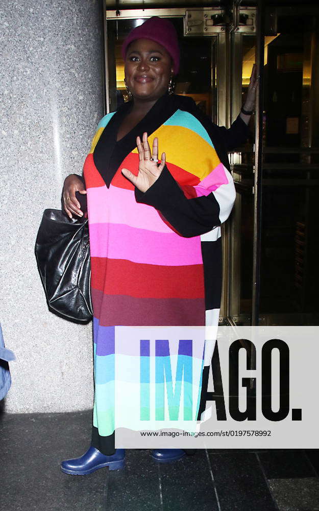 NEW YORK, NY- January 03: Danielle Brooks seen at Late Night with Seth