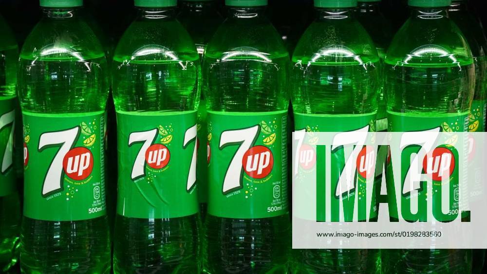 Limassol, Cyprus October 12, 2022 7 up carbonated drink plastic