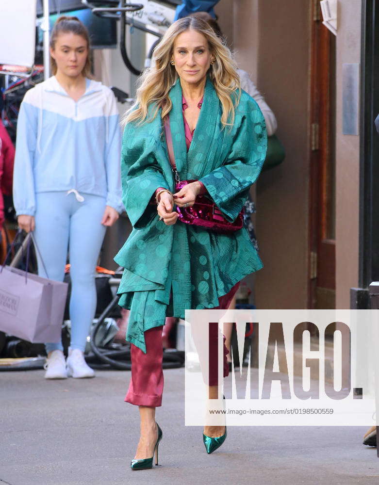 Ny Sarah Jessica Parker On Set In The Upper East Side New York U S Actress Sarah Jessica Parker I