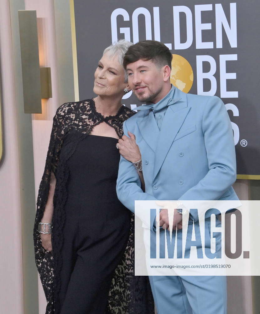L R Jamie Lee Curtis And Barry Keoghan Arrive For The 80th Annual 0523