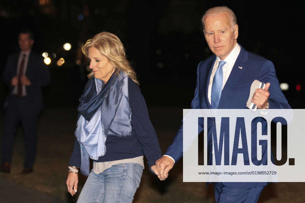 United States President Joe Biden and first lady Dr. Jill Biden hold ...