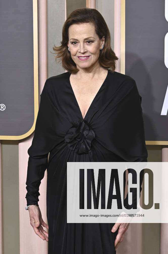 Sigourney Weaver at the 80 Golden Globe Awards at the Beverly Hilton