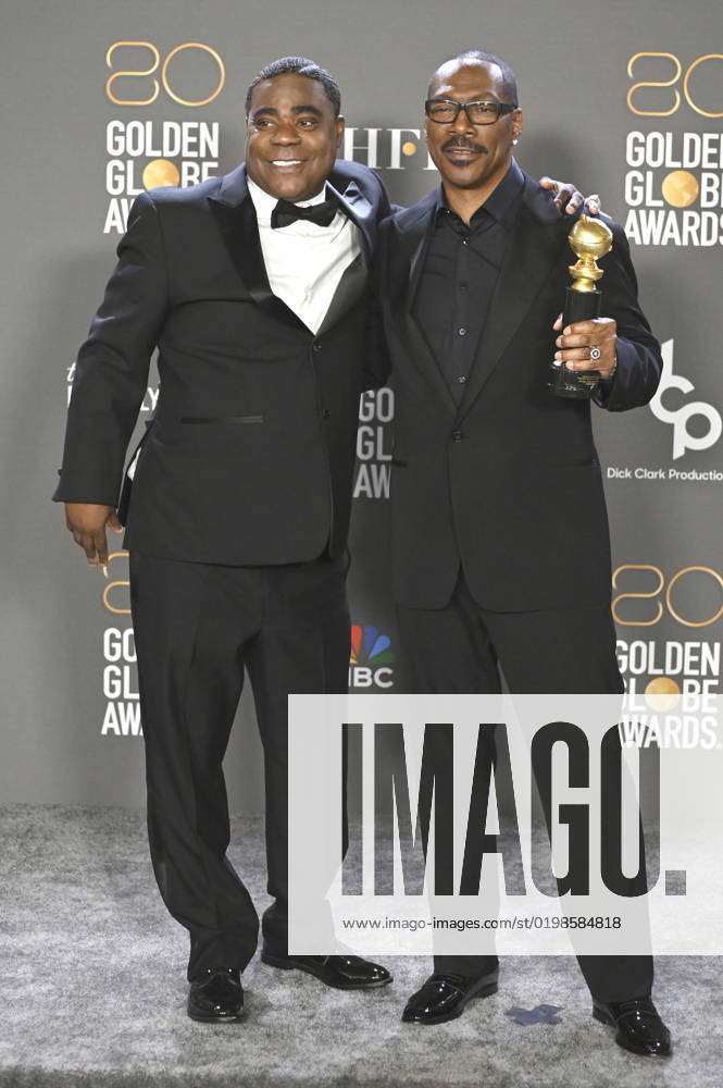 Eddie Murphy With The Cecil B Demille Award And Tracy Morgan At The 80 ...