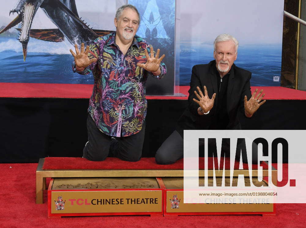 CA: Jon Landau and James Cameron Hand & Footprint Ceremony (L-R) Jon ...