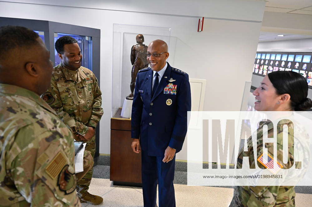 Air Force Chief Of Staff Gen Cq Brown Jr Speaks With Airmen And