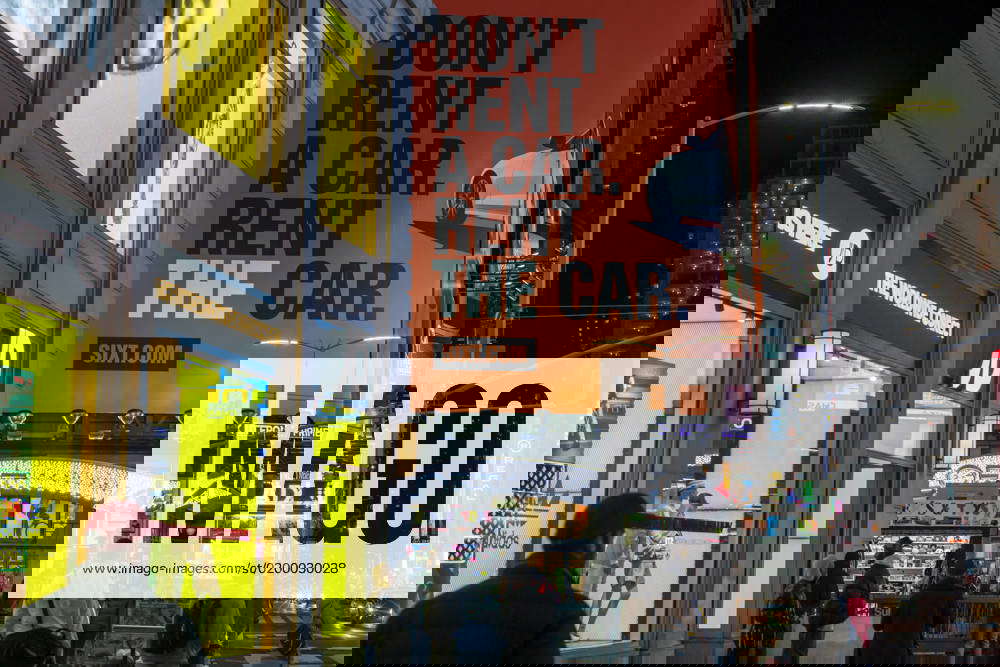 Sixt car rental advertising in New York A billboard advertising the