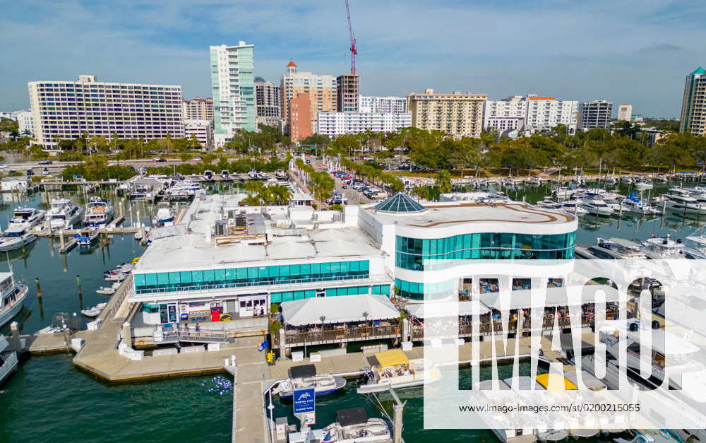 Aerial photo Marina Jack Restaurant Sarasota FL Sarasota, FL, USA