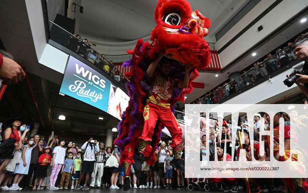 LUNAR NEW YEAR SYDNEY, Members of the Jin Wu Koon dance troupe perform