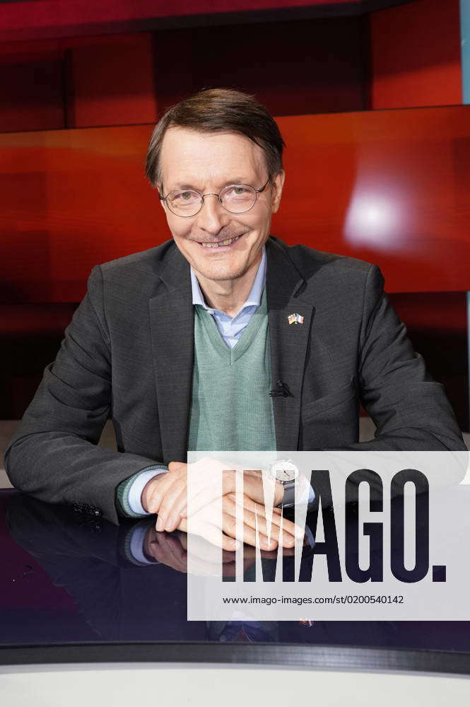 Karl Lauterbach in der ARD-Talkshow hart aber fair im Studio Adlershof