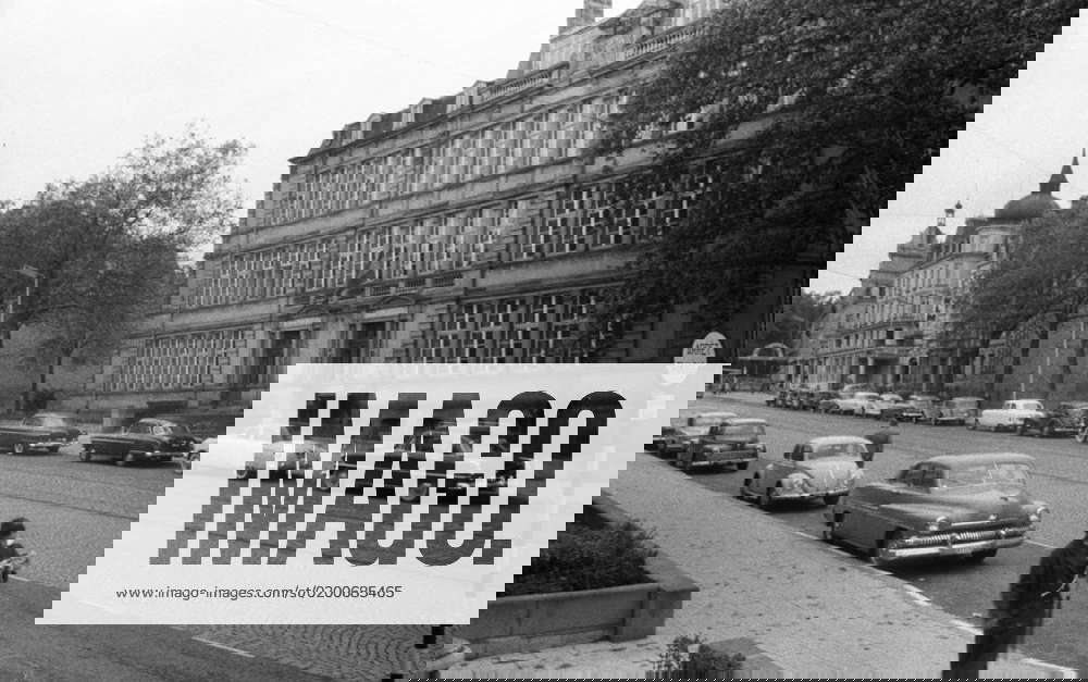 Luxembourg, Luxembourg. 1956. A view of an elementary school on Royal