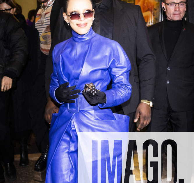 Doja Cat CELEBRITES : Arrivees du defile Jean Paul Gaultier - Paris