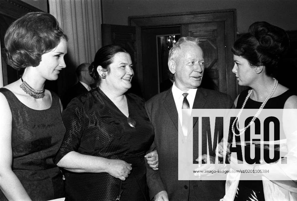 Moscow. USSR. May 24, 1965. Soviet film actresses performing roles in ...