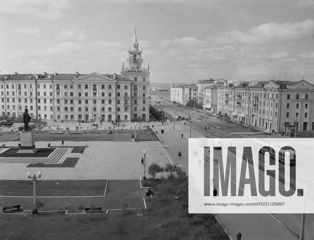 Komsomolsk-on-Amur, Khabarovsk Region, USSR. The view shows the ...