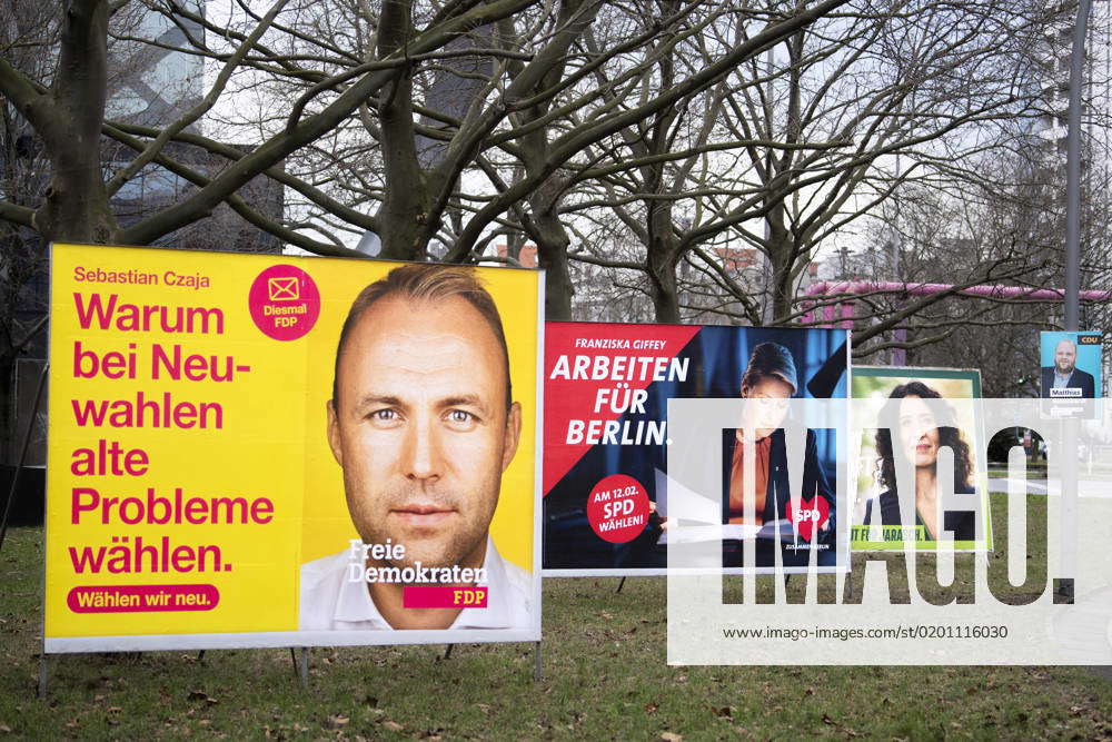 Sebastian Czaja, Franziska Giffey, Bettina Jarasch, Wahlplakat DEU ...