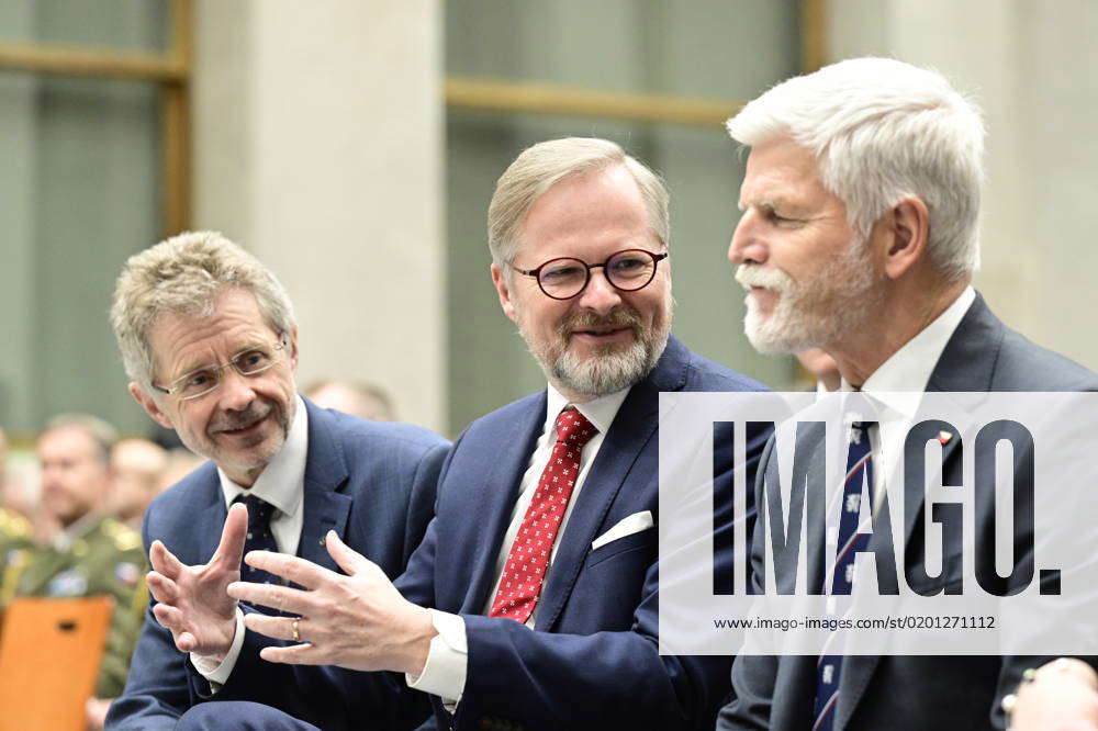 L-R Chairman Of Senate Milos Vystrcil, Prime Minister Petr Fiala And ...