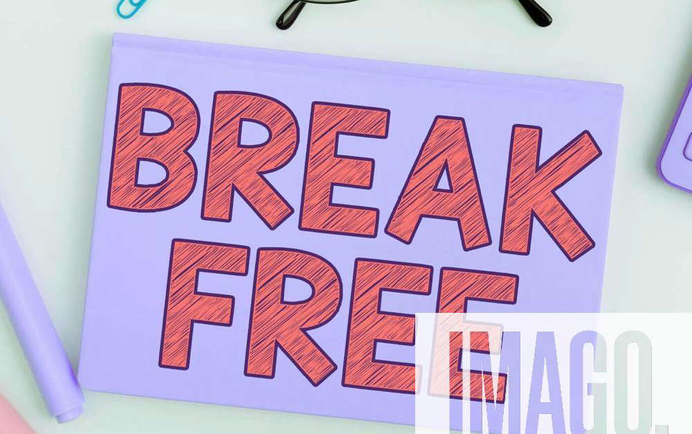 text-sign-showing-break-free-business-concept-another-way-of-saying