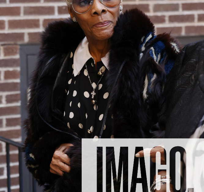 Singer, actress Dionne Warwick is seen arriving to deliver the eulogy ...