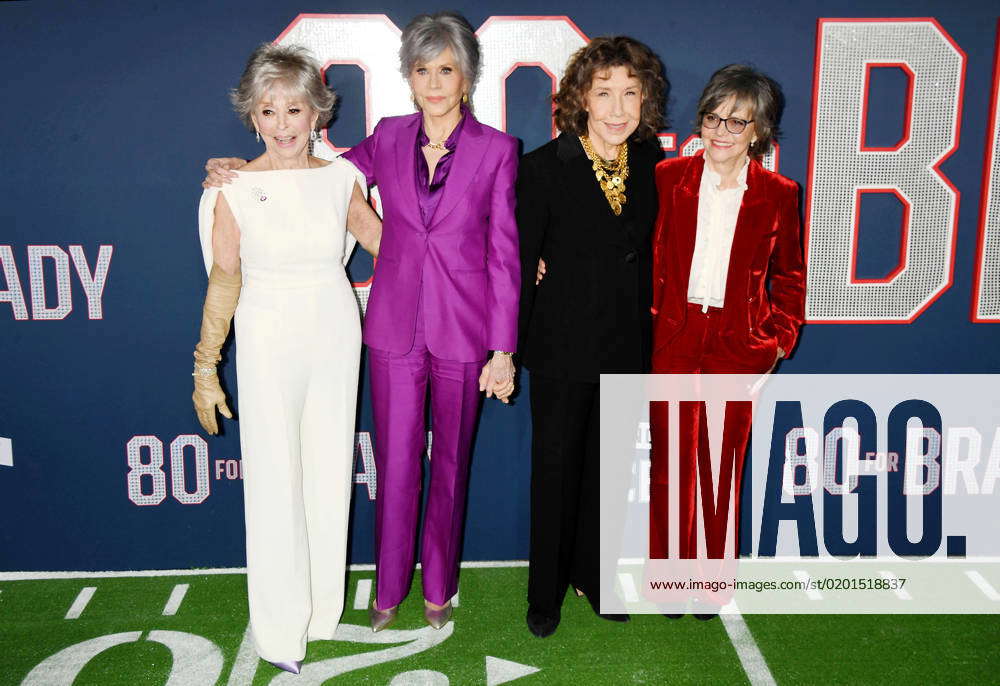 Rita Moreno, Jane Fonda, Lily Tomlin und Sally Field bei der 80 for Brady  Film Premiere