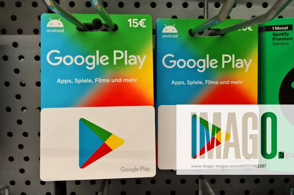 Google Play, Gutschein bzw Geschenkgutschein fuer Apps, Spiele und