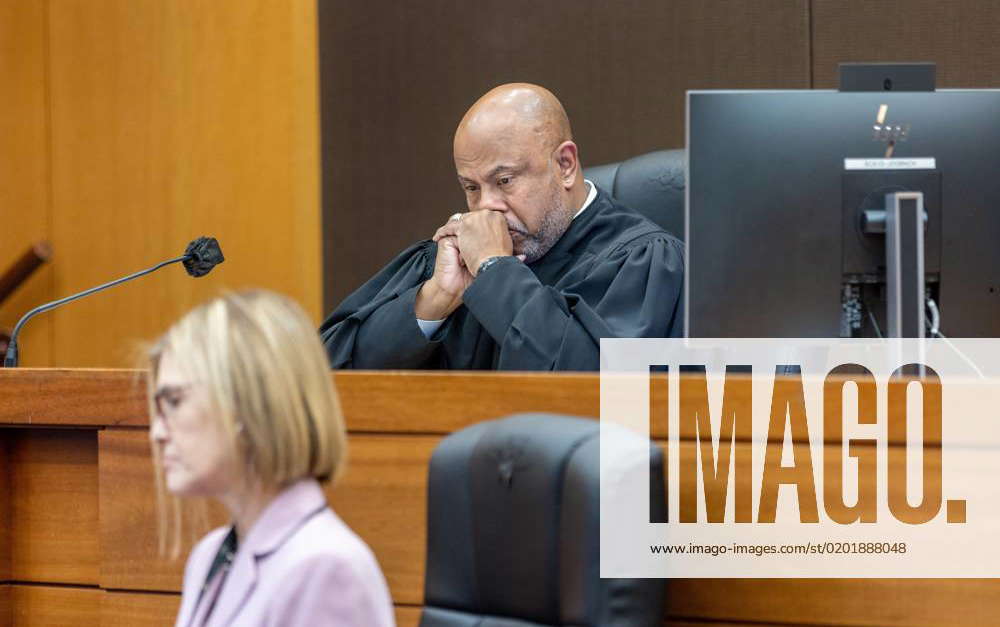 February 3, 2023: Judge Ural Glanville listens at a hearing for Atlanta ...