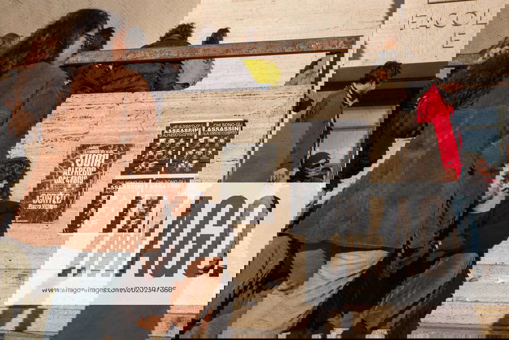 Italy Posters in solidarity with Alfredo Cospito in Rome Posters in