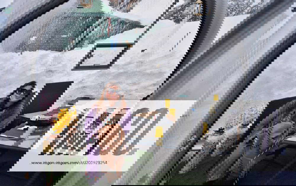 India First Glass Igloo restaurant in Gulmarg, Kashmir people enjoying