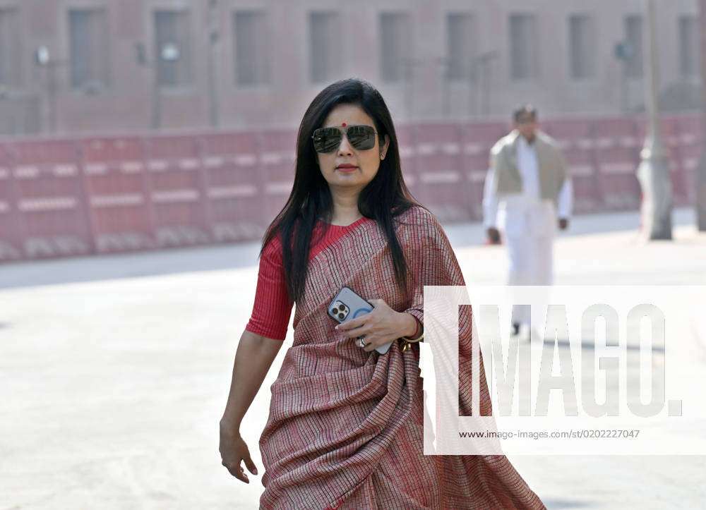 New Delhi: TMC MP Mahua Moitra at Parliament during the Budget Session  #Gallery