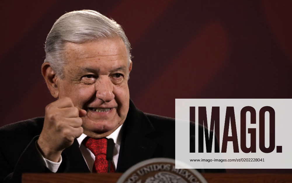 President of Mexico in press conference before reporters February 6 ...