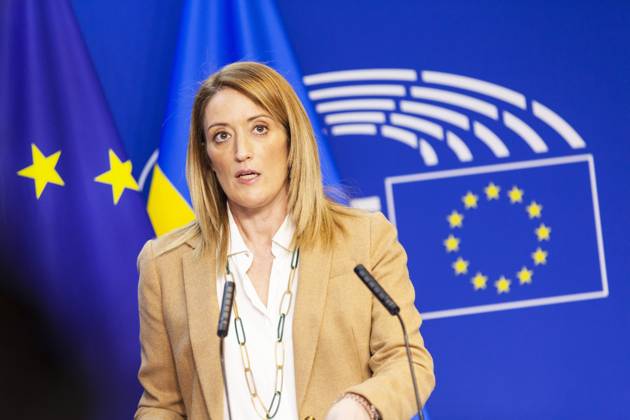 The Head Of The European Parliament, Roberta Metsola, And The Prime ...