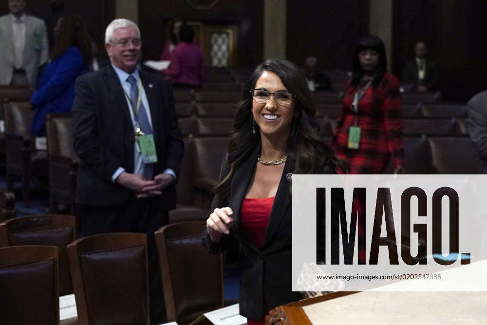 Rep. Lauren Boebert, R-CO, arrives before President Joe Biden delivers ...