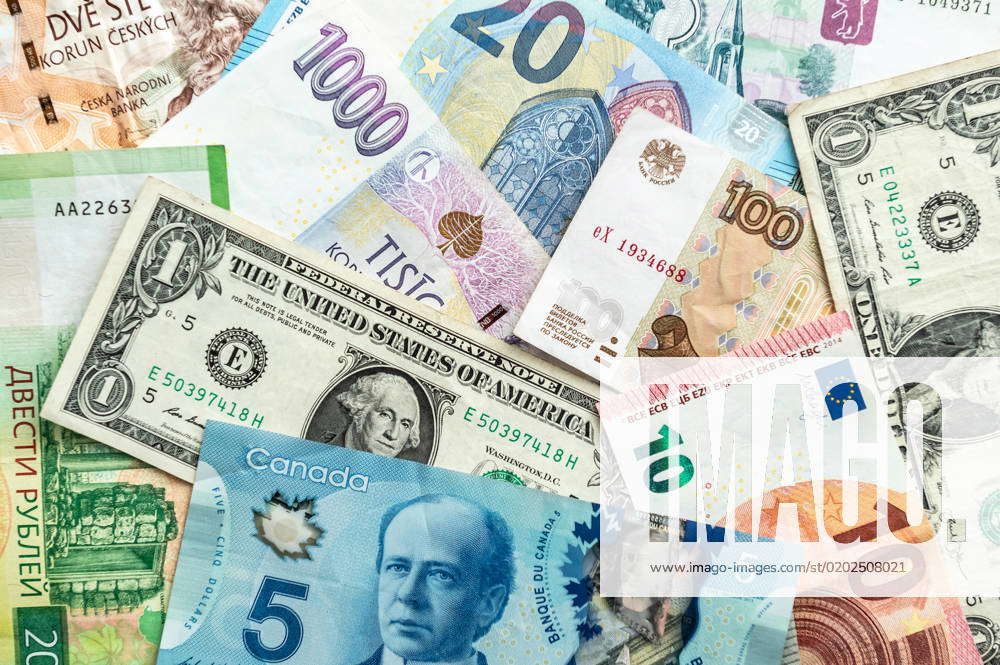 euro-us-dollar-canadian-dollar-russian-ruble-and-czech-crowns-are