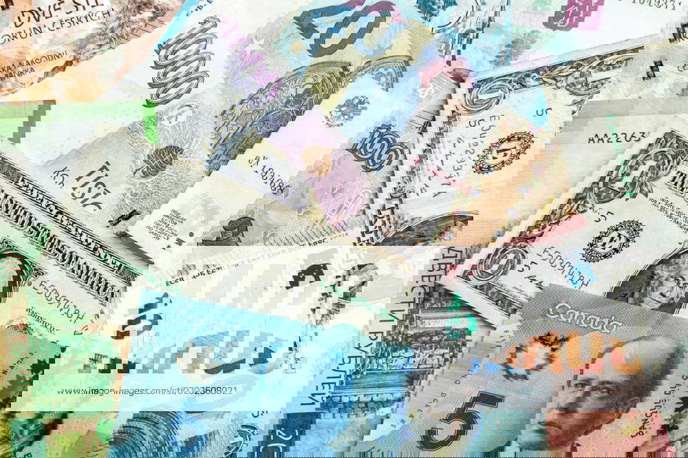 Euro US Dollar Canadian Dollar Russian Ruble And Czech Crowns Are 
