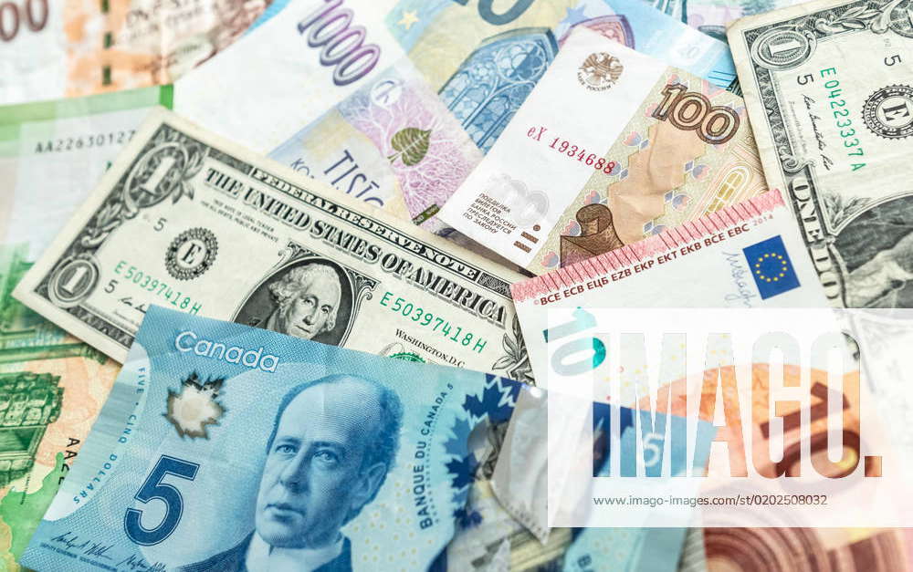 euro-us-dollar-kanadische-dollar-russische-rubel-und-tscheche-kronen