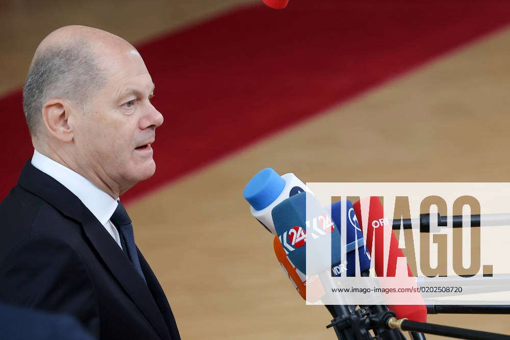 EU Summit In Brussels, Belgium Germany S Chancellor Olaf Scholz Answers ...