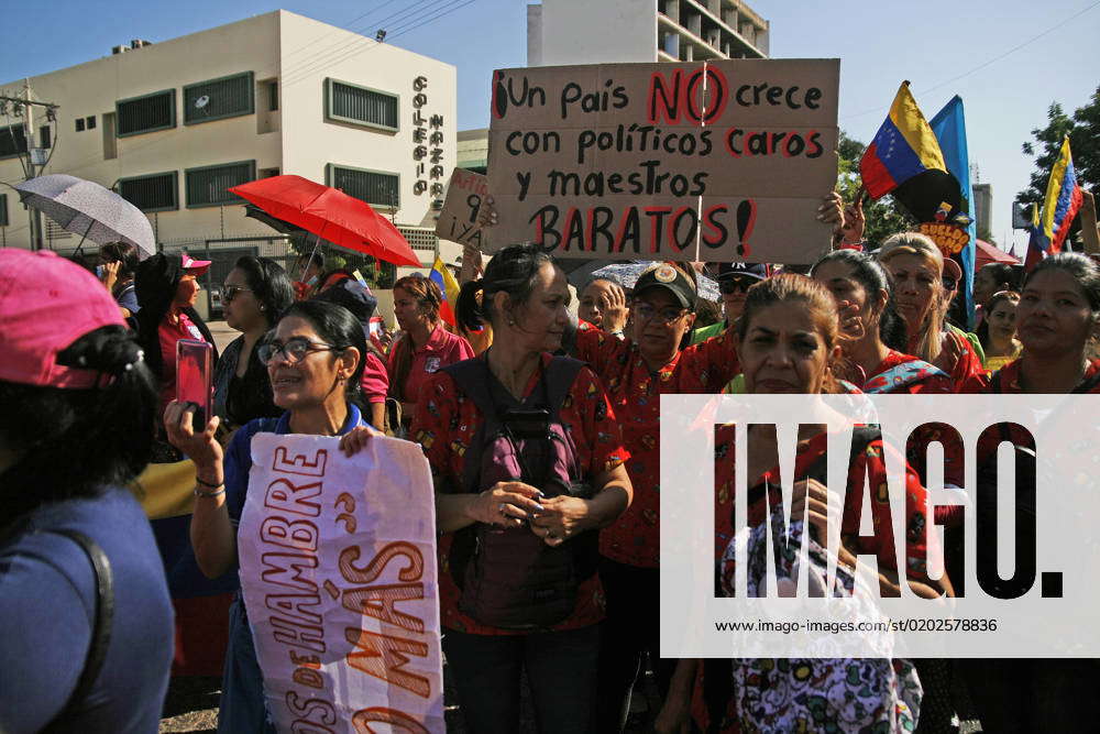 Demonstration To Demand Salary Increase February 9, 2023, Maracaibo ...