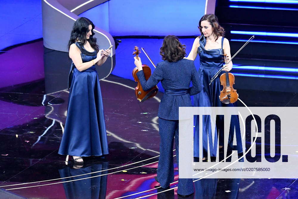 Sanremo, 73rd Italian Song Festival, Fourth Evening. The Women of the ...