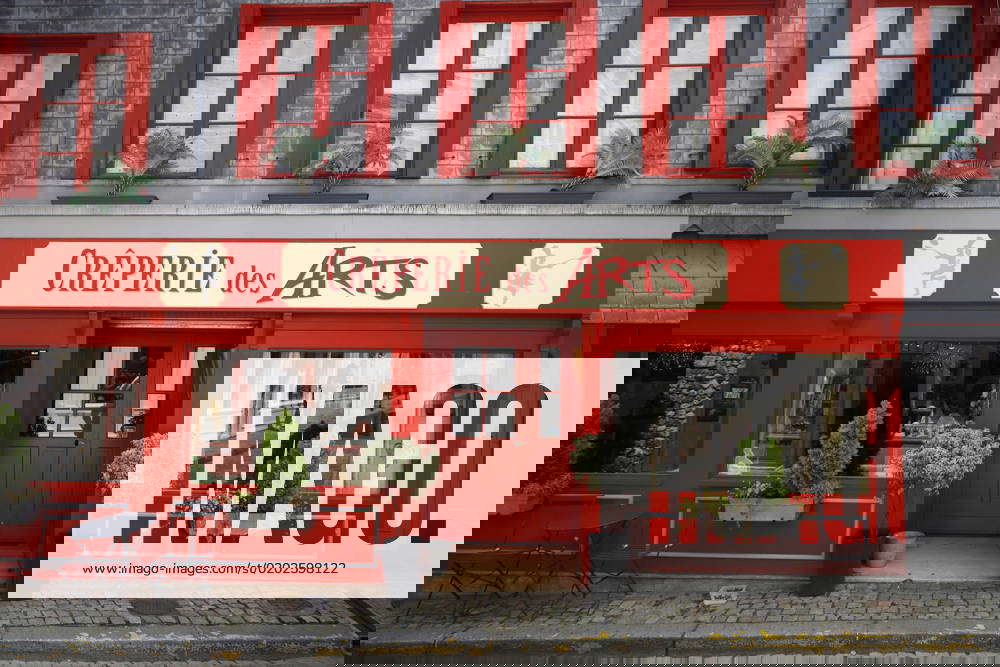 Honfleur France , Normandy, 23 06 2022, Restaurant in